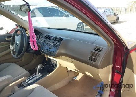 2003 Honda Civic Ex from USA, damaged, VIN 2HGES26763H601897